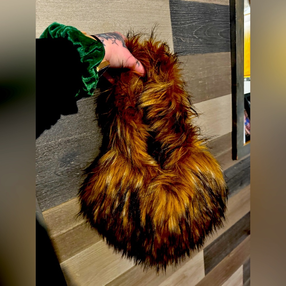 Fuzzy mini bag